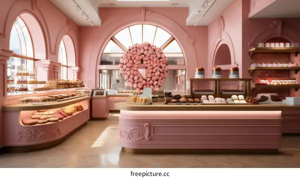 Pink Bakery Interior