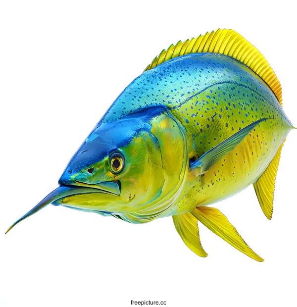 [Transparent Background PNG]Mahi-Mahi Fish Illustration