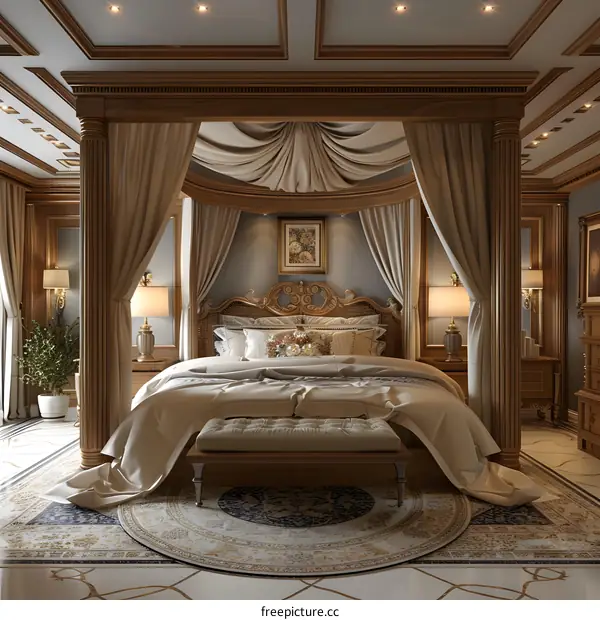 European Style Luxury Bedroom Decor