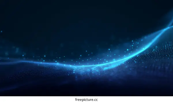 Abstract Digital Wave Technology Background