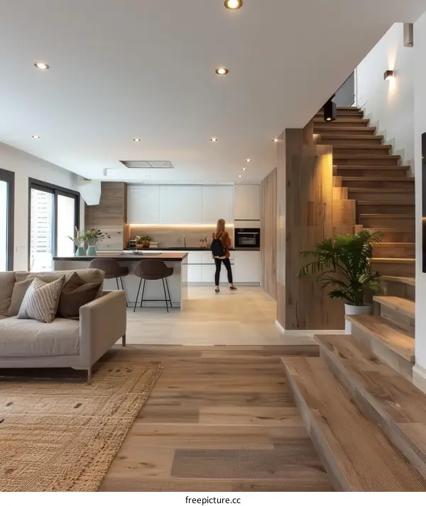 Stairway to Heaven: A Minimalist House with a Modern Interior