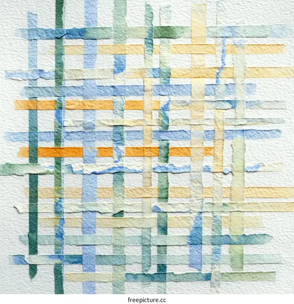 Abstract Watercolor Tapestry Design