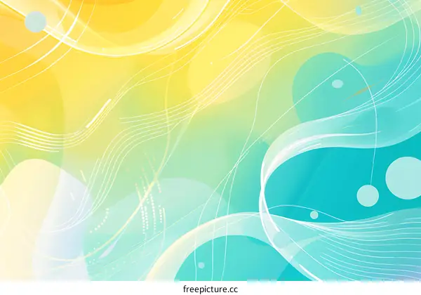 Abstract Yellow Green and Blue Background