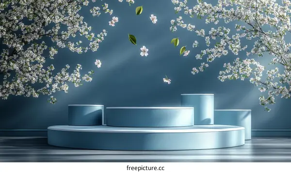 Spring Blossom Display Podium