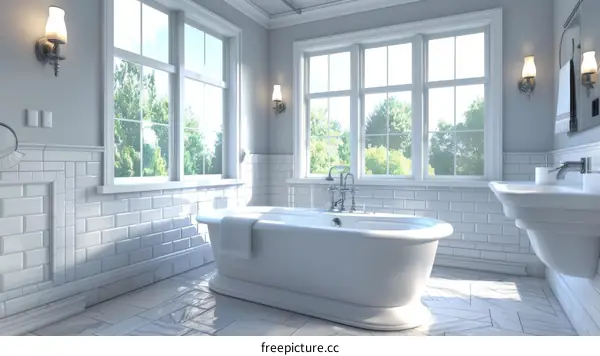 Elegant Classic Bathroom Interior Design