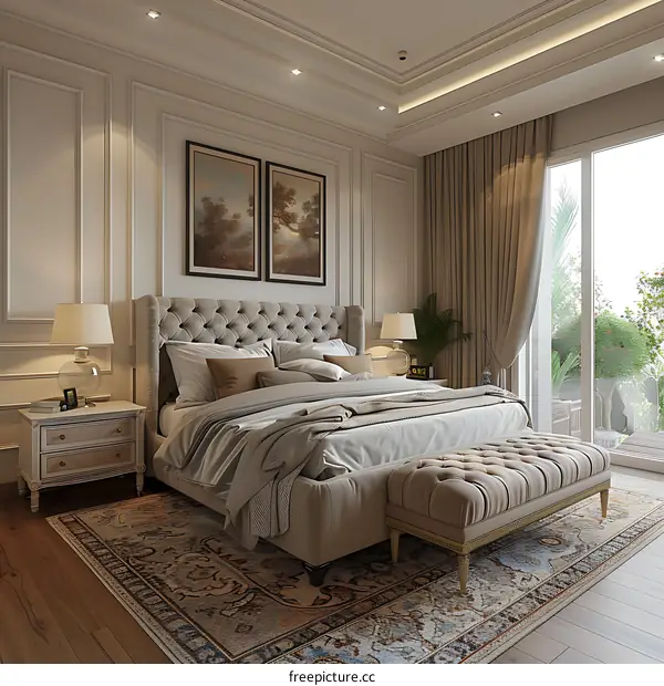 European-style bedroom