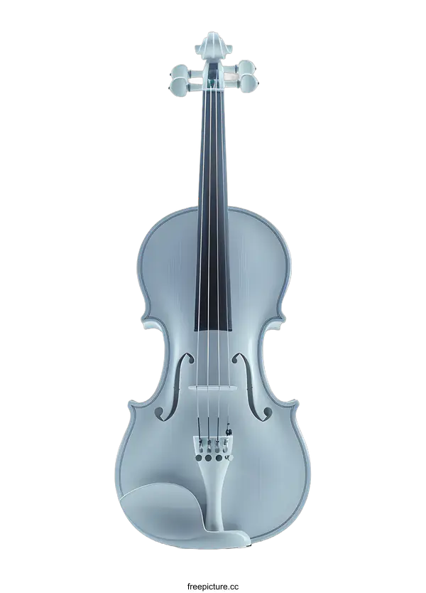 [Transparent Background PNG]White violin on white background