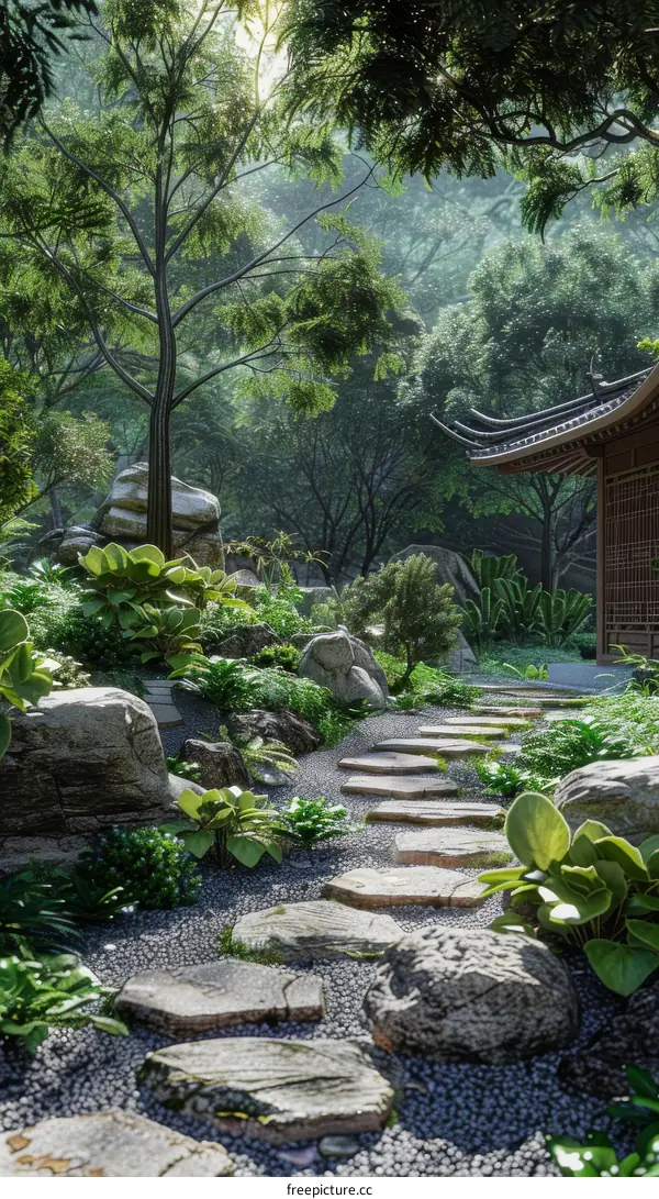 Japanese Garden: Tranquil Oasis Amidst Nature's Embrace