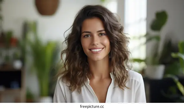 portrait of a young professional woman smiling