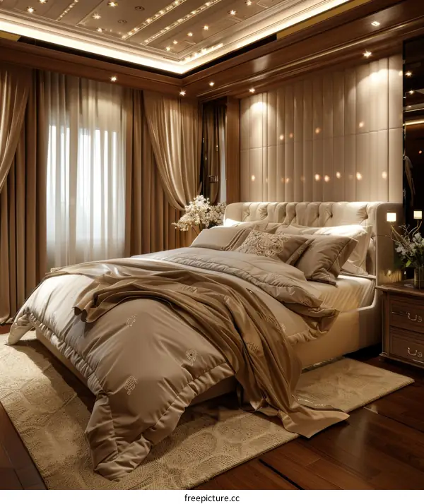 Luxury Master Bedroom Interior Design Illustration