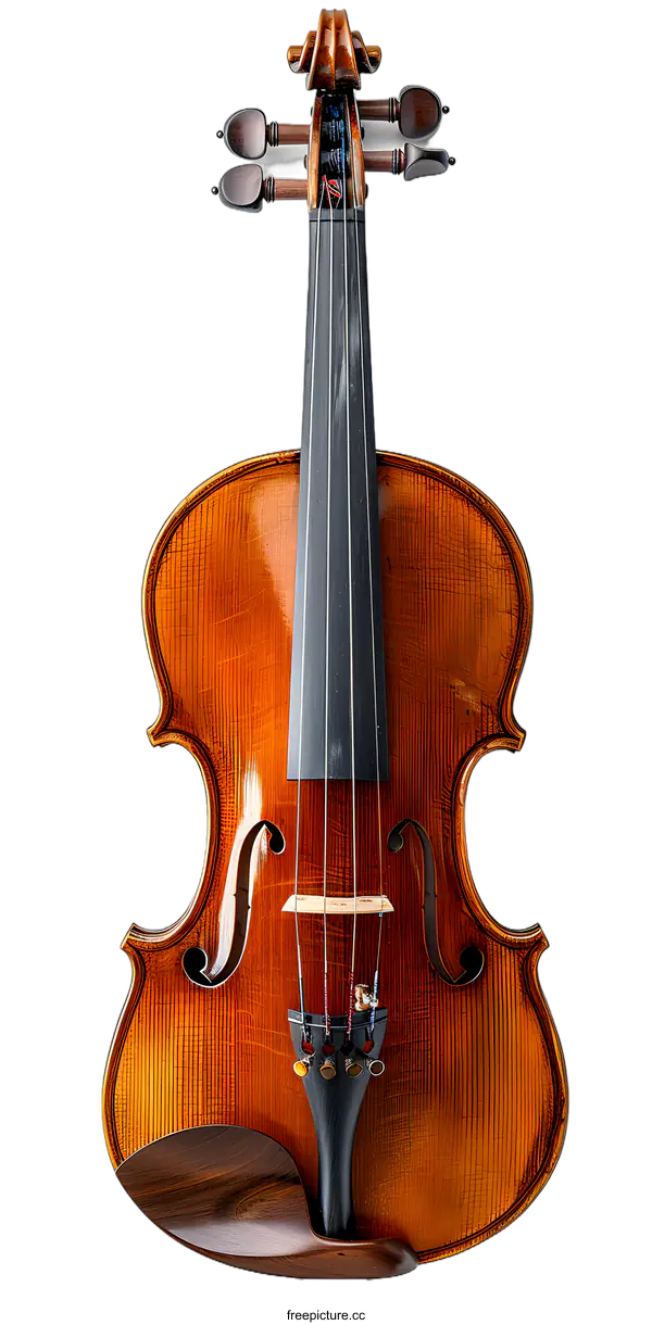 [Transparent Background PNG]A violin on a white background