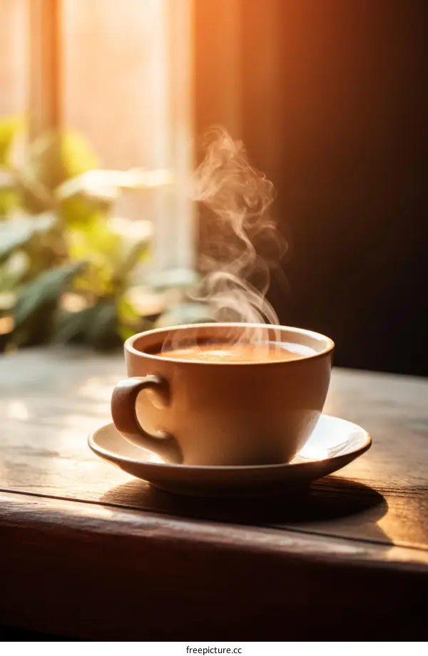 A Cup of Coffee in the Morning