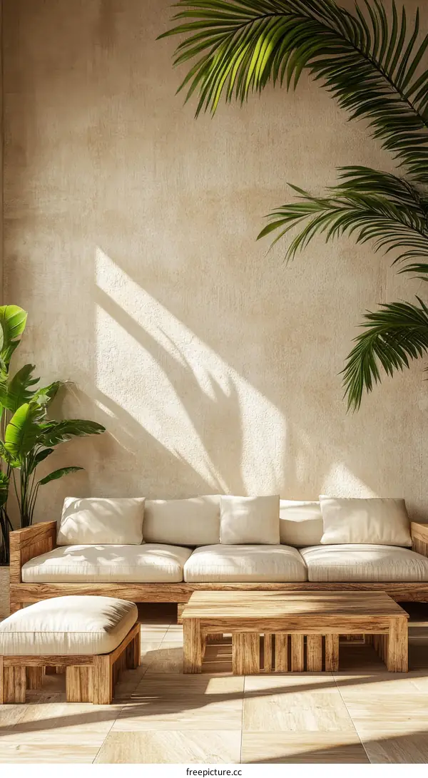 Wooden Outdoor Furniture in a Tropical Style