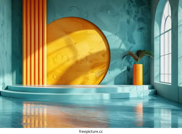 Stylish Modern Interior Design Illustration