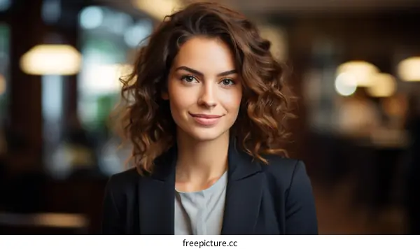 Headshot of a young professional woman in a suit