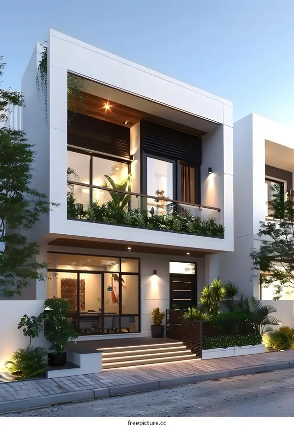 Modern minimalist villa