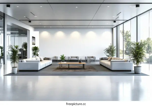 Modern Office Lobby Interior Design