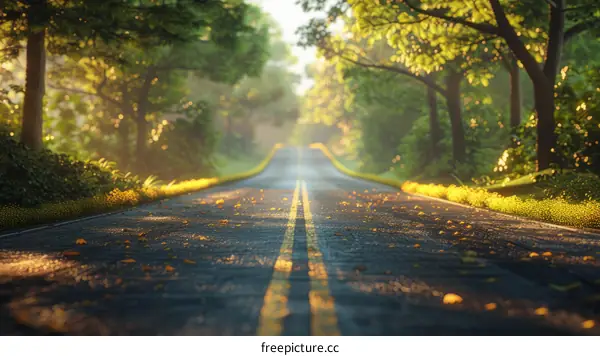 Forest Road: A Journey Through Nature