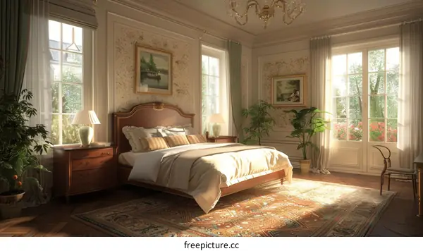 Classic Vintage Bedroom Interior Design