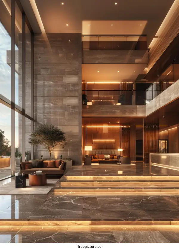 Modern Luxury Hotel Lobby Interior Design