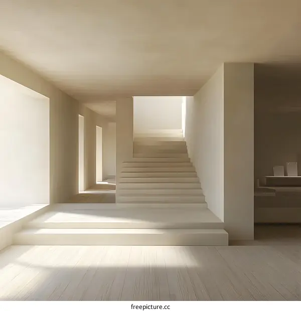 Minimalist Interior Design With Stairs