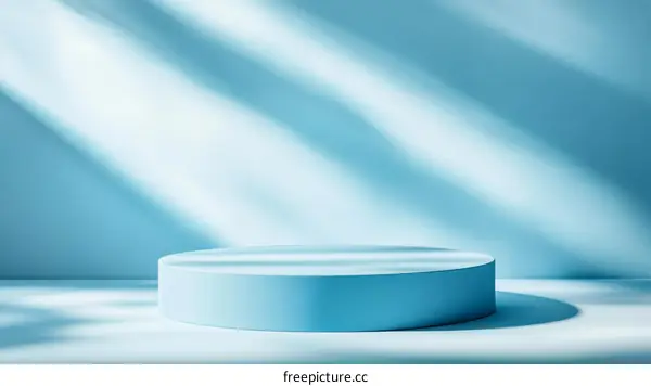 Light Blue Minimalist Product Display