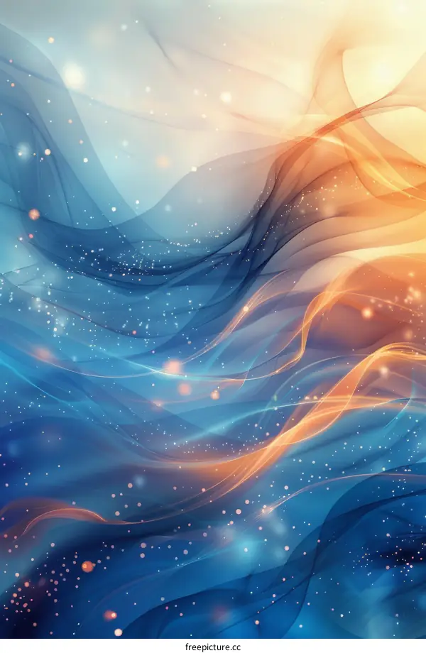 Colorful Ribbons with a Halo Backdrop