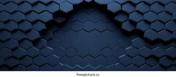 Abstract Geometric Hexagon Background Design