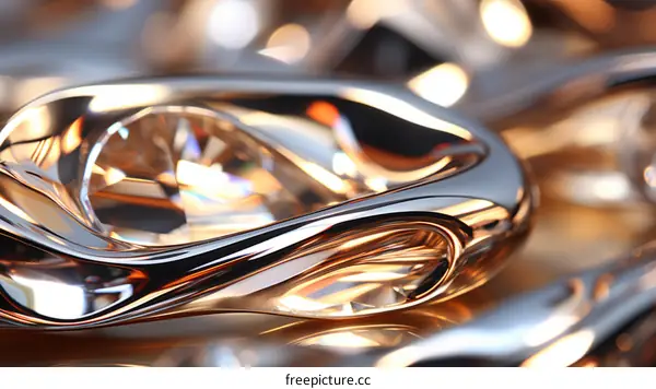 Stunning 3D rendering of a diamond ring with a unique and modern design