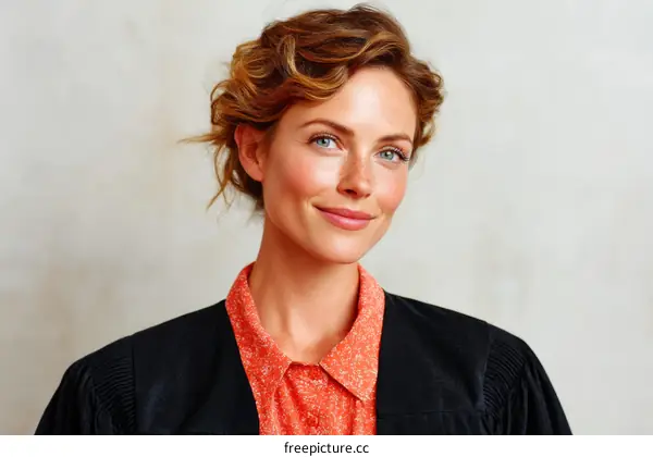 Smiling Caucasian Woman Portrait