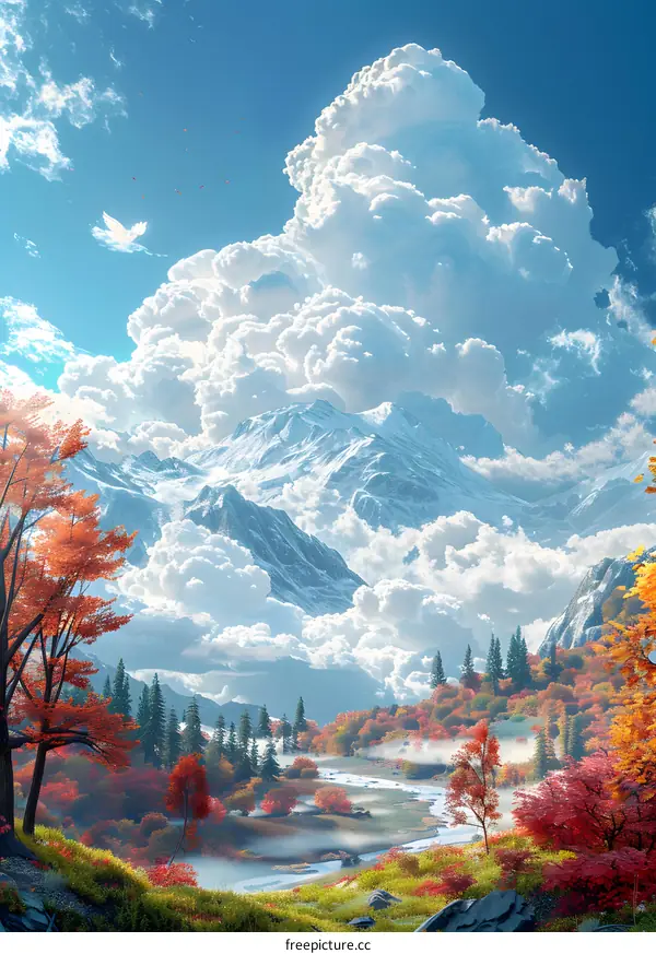 The valley in autumn