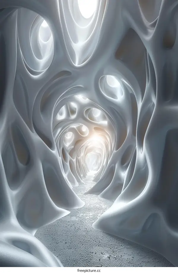 Organic Tunnel: A Futuristic Vision