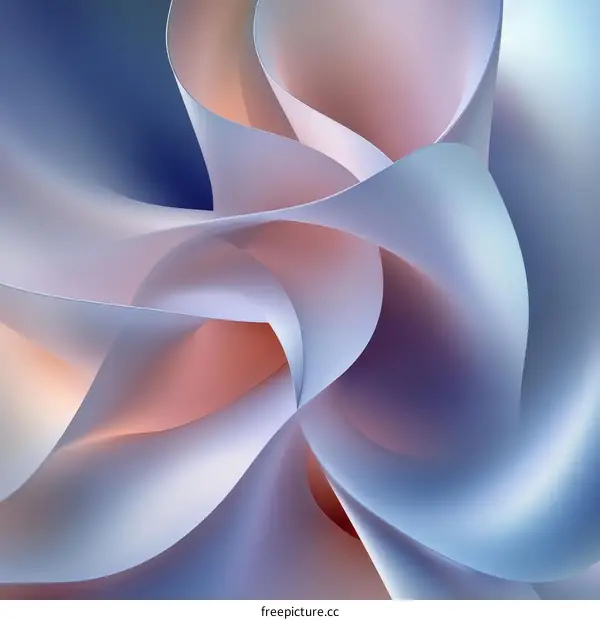 Abstract Paper Shapes with Pastel Hues