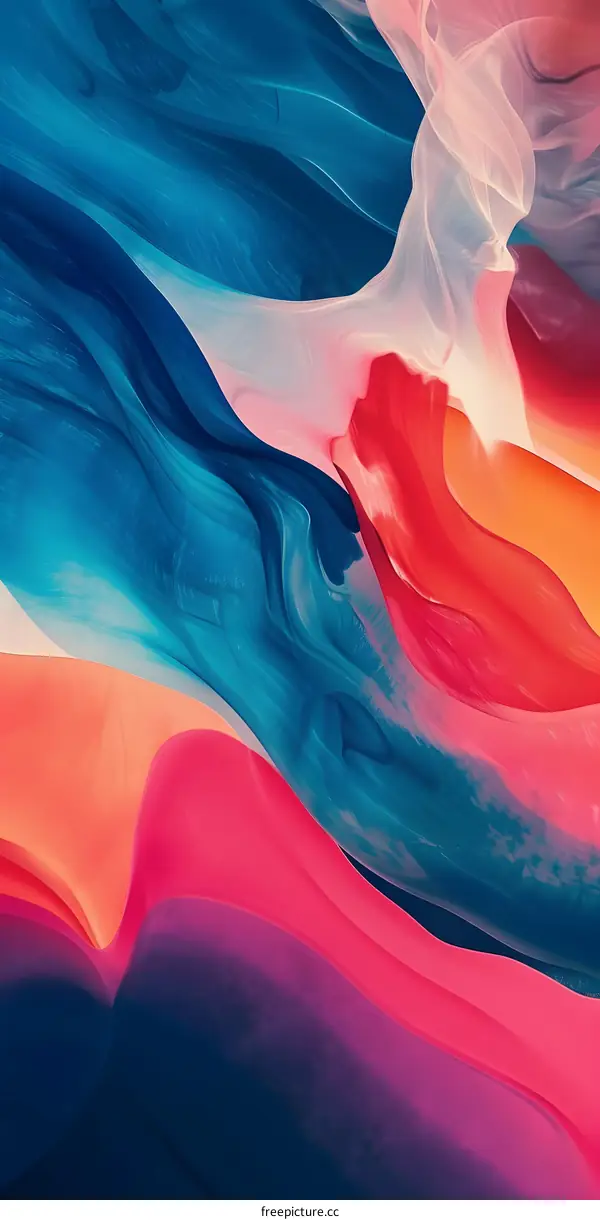 Abstract Background with Swirling Colors