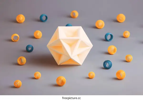 Abstract Geometric Shapes Composition