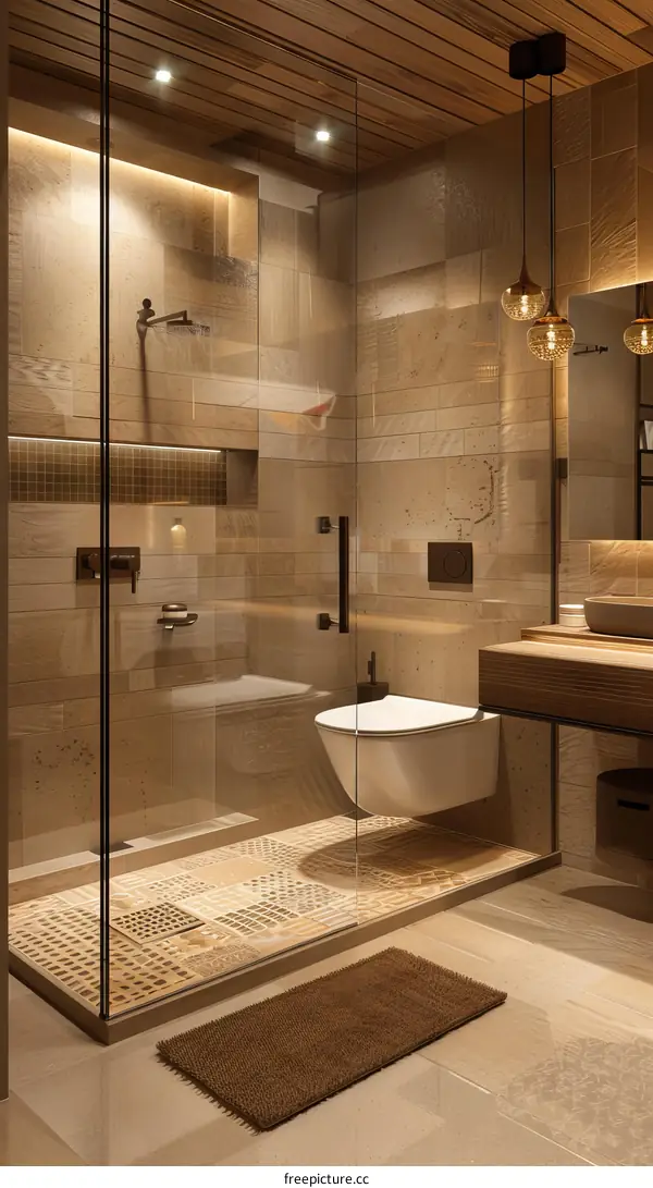 Modern Bathroom Oasis: A Serene Escape