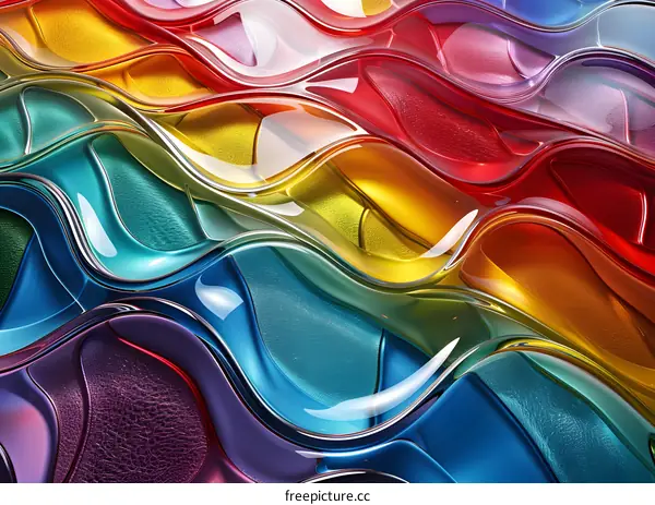 Abstract colorful waves background