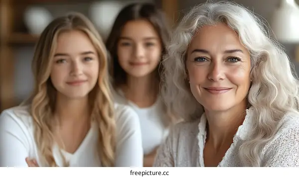 Portrait of a Mother and Daughters