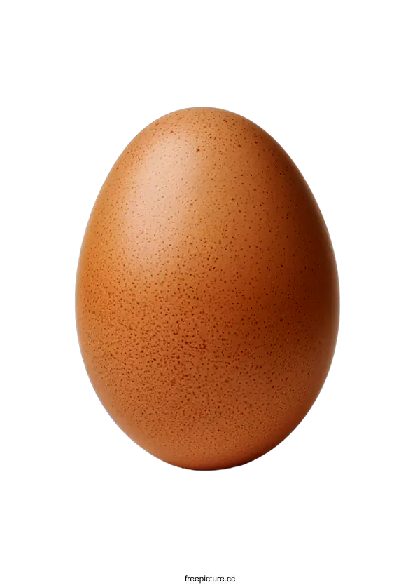 [Transparent Background PNG]Brown Egg on White Background