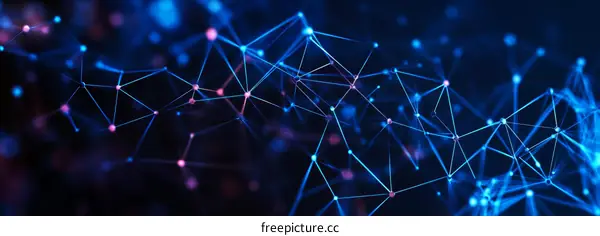 Abstract Network Connection Design Illustration