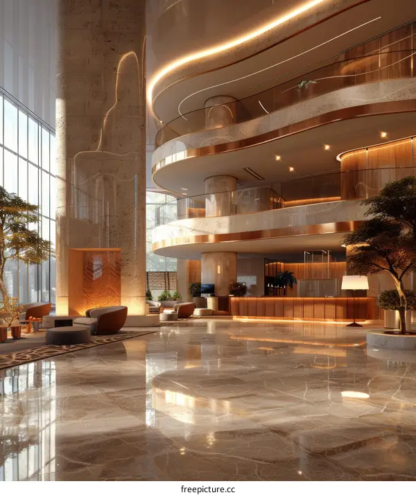 Modern Hotel Lobby
