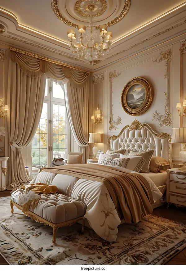 European luxury bedroom