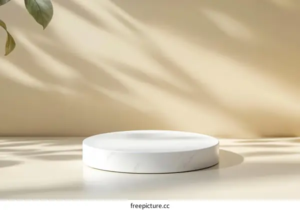 Elegant Minimalist Marble Podium Display