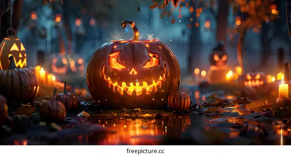 Halloween Pumpkin Lantern