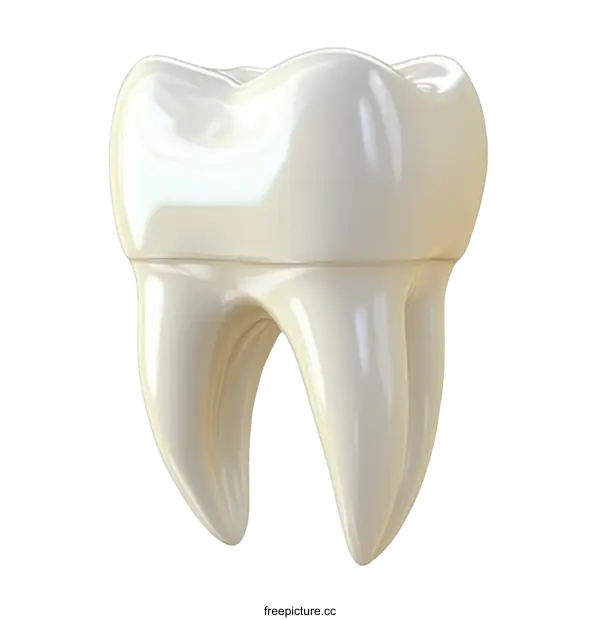 [Transparent Background PNG]3D Realistic Tooth Illustration