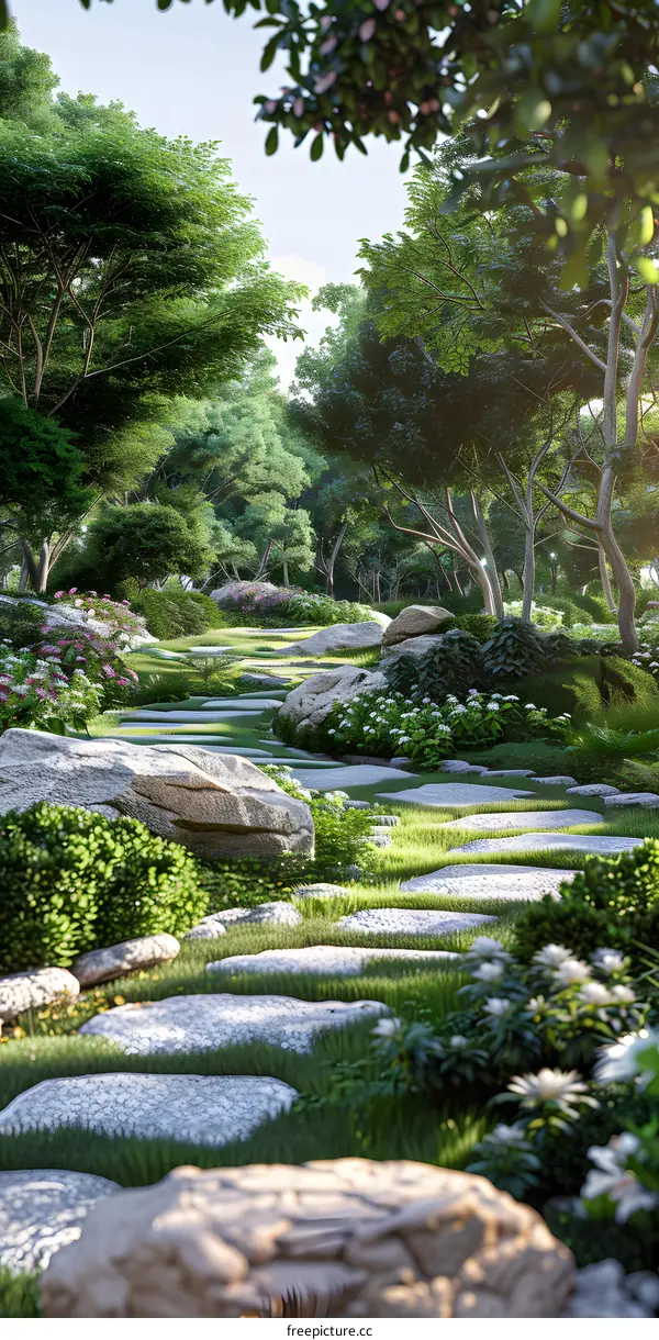 Garden landscape design renderings