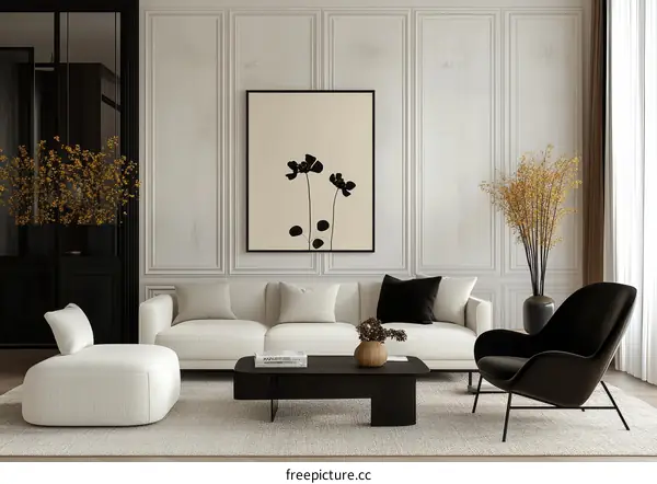 Modern Minimalist Living Room Interior Design