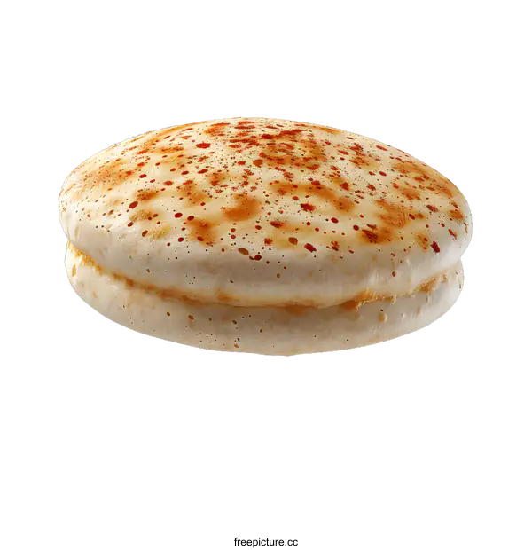 [Transparent Background PNG]A single pancake floating on a white background