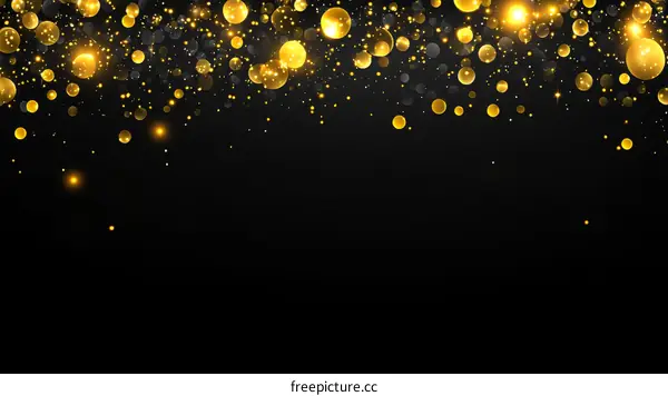Golden Sparkle Background Design for Celebration