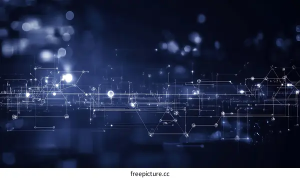 Abstract Digital Network Illustration